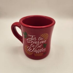 Waffle House Limited Edition 2018 Red Holiday Mug with Festive Design